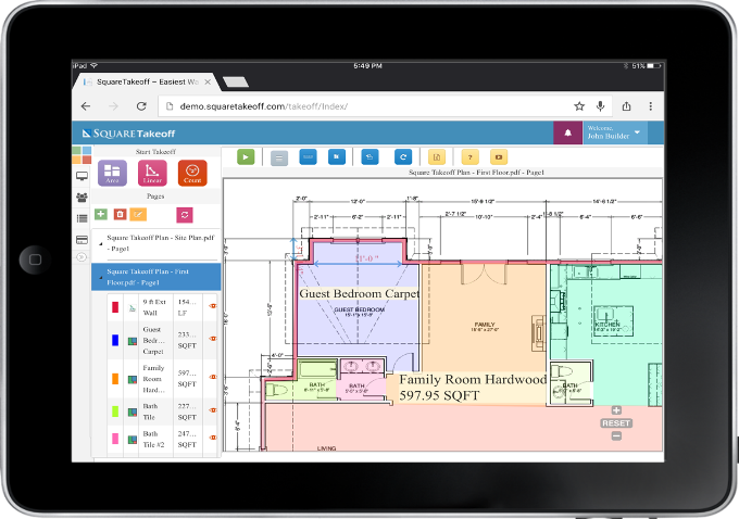 screenshot of Square Takeoff